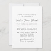 Invitation Catégorie personnalisée de la photo (Dos)