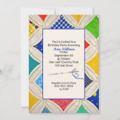 Invitation Cathedral Window Quilt Anniversaire (Devant)