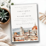 Invitation Cathédrale de Florence Italie Anniversaire Mariage<br><div class="desc">Si vous avez besoin d'une plus grande personnalisation,  n'hésitez pas à m'envoyer un email sur yellowfebstudio@gmail.com. ou un message via Zazzle.</div>