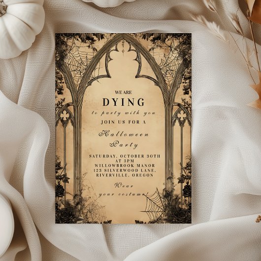 Invitation Cathédrale gothique Arc Halloween