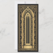 Invitation Cathédrale gothique de Vampire d'or Enregistrer la (Dos)