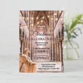 Invitation Cathédrale religieuse Fête de Noël Angélique (Debout devant)