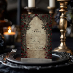 Invitation Cathédrale Rose de Crimson Arch Soirée gothique