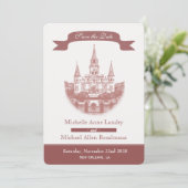 Invitation Cathédrale Sauvegarder la Date (Debout devant)