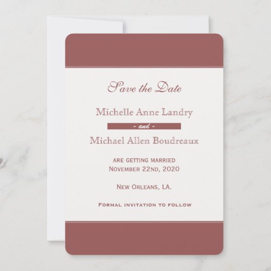 Invitation Cathédrale Sauvegarder la Date (Dos)