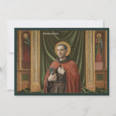 Invitation Catholic Art Holy Card | Saint Bonaventure (Devant)
