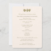 Invitation Catholic Baptism Christening Mary Jesus (Devant)