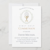 Invitation catholic first communion Eucharist (Devant)