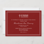 Invitation Catholic Graduation Mass (Devant)