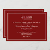 Invitation Catholic Graduation Mass (Devant / Derrière)