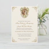 Invitation Catholic Wedding Heirloom Nuptial Mass  (Debout devant)