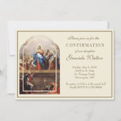 Invitation Catholique Confirmation Esprit Saint Écriture Invi (Devant)