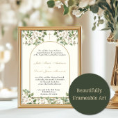 Invitation Catholique Élégant Floral Mariage religieux