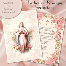 Catholique Fille Baptême Baptême Blessé Mère