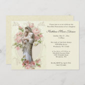 Invitation Catholique Marie Jésus Première communion Invitati (Devant / Derrière)