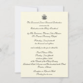 Invitation Catholique Ordination Anniversaire (Dos)