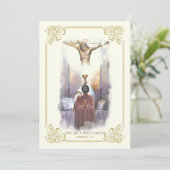 Invitation Catholique Ordination Anniversaire (Debout devant)