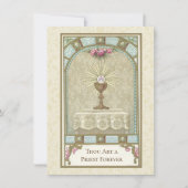 Invitation Catholique Ordination Anniversaire (Devant)