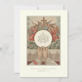 Invitation Catholique Ordination Anniversaire (Devant)