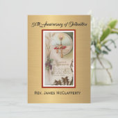 Invitation Catholique Ordination Anniversaire (Debout devant)