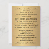 Invitation Catholique Ordination Anniversaire (Dos)