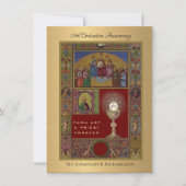 Invitation Catholique Ordination Anniversaire (Devant)