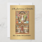 Invitation Catholique Ordination Anniversaire (Devant)