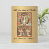 Invitation Catholique Ordination Anniversaire (Debout devant)