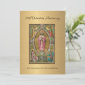 Invitation Catholique Ordination Anniversaire (Debout devant)