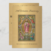 Invitation Catholique Ordination Anniversaire (Devant / Derrière)