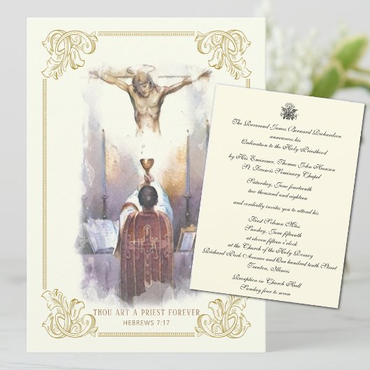 Invitation Catholique Ordination Anniversaire