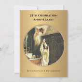 Invitation Catholique Ordination Anniversaire (Devant)