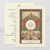 Invitation Catholique Ordination Anniversaire (Devant / Derrière)