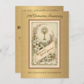 Invitation Catholique Ordination Anniversaire (Devant / Derrière)