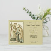 Invitation Catholique Premier Communion Garçon St. Joseph (Debout devant)