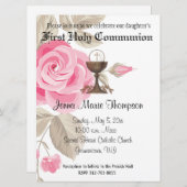 Invitation Catholique Première Communion sainte Traditionnell (Devant / Derrière)