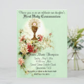 Invitation Catholique Première Sainte Communion Traditionnell (Debout devant)