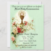 Invitation Catholique Première Sainte Communion Traditionnell (Devant)