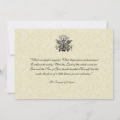 Invitation Catholique Traditionnelle Jésus Première communion (Dos)