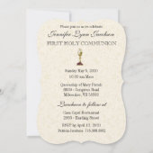 Invitation Catholique Vintage Première Communion (Dos)