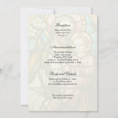 Invitation Catholique Vitrail St. Joseph Mariage (Dos)