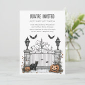 Invitation Cats Gatekeeper Fun personnalisé (Debout devant)