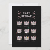 Invitation Cats Resume Funny Cat Kittens Owners Feline Mammal (Devant)