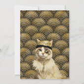 Invitation Cats Roaring 20's Party Flapper dance (Dos)