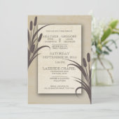 Invitation Cattails Mariage avant (Debout devant)
