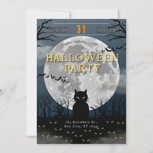 Invitation Caty Halloween Party  (Devant)