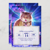 Invitation Catzilla (Devant / Derrière)