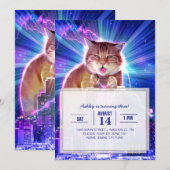 Invitation  Catzilla                                          (Devant / Derrière)