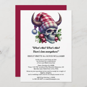 Invitation Cauchemar avant Noël Mariage