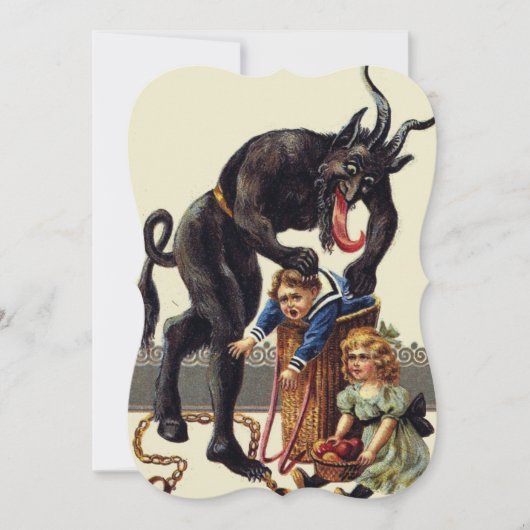 Invitation cauchemar noël krampus (Devant)